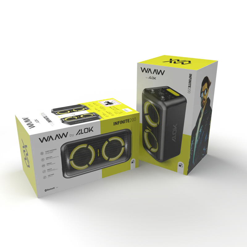 Caixa de som WAAW infinity 200